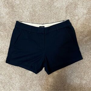 J. Crew Black Bermuda Shorts Tailored Cotton Blend